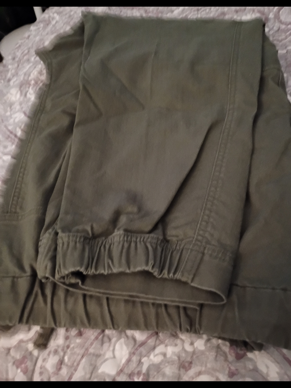 Duluth Trading Co Olive Green Cargo Pants Women's Plus Size 22R